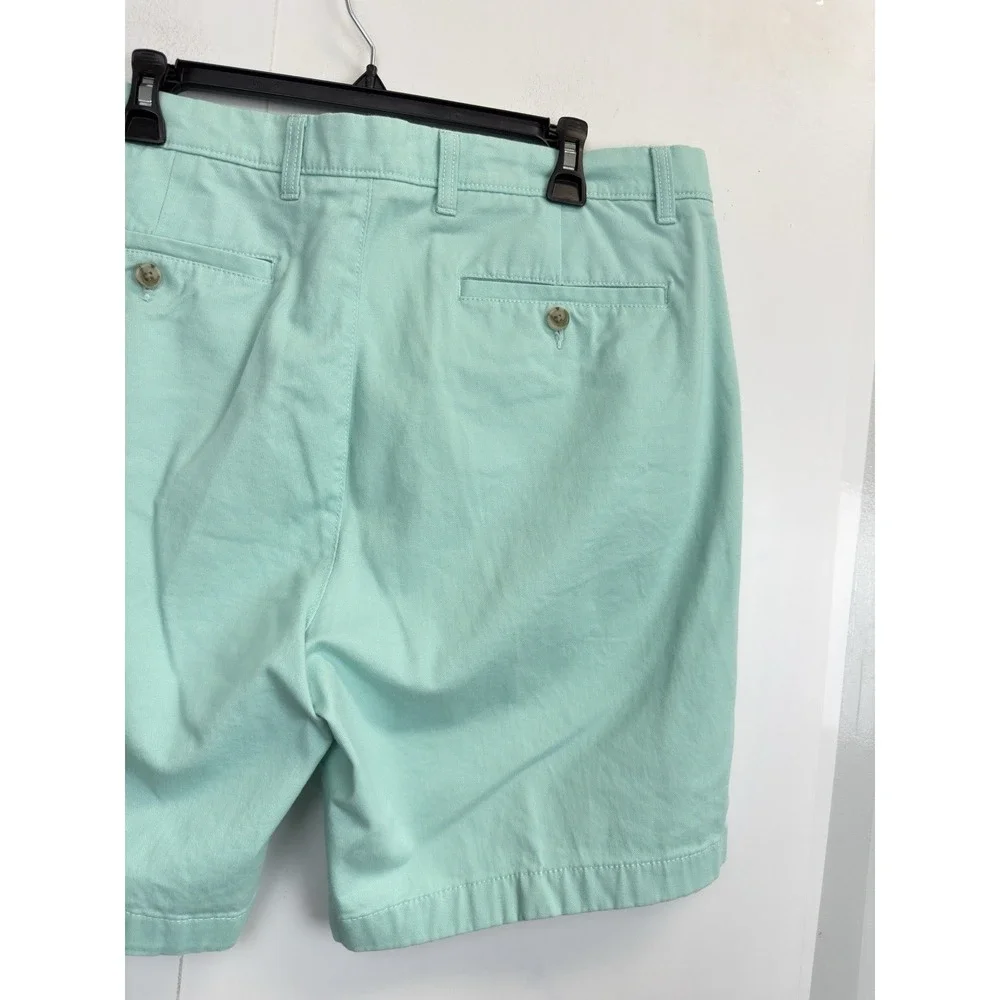 Roundtree‎ & Yorke Cotton Shorts Men's 38 Mint Golf Preppy Flat Front 9